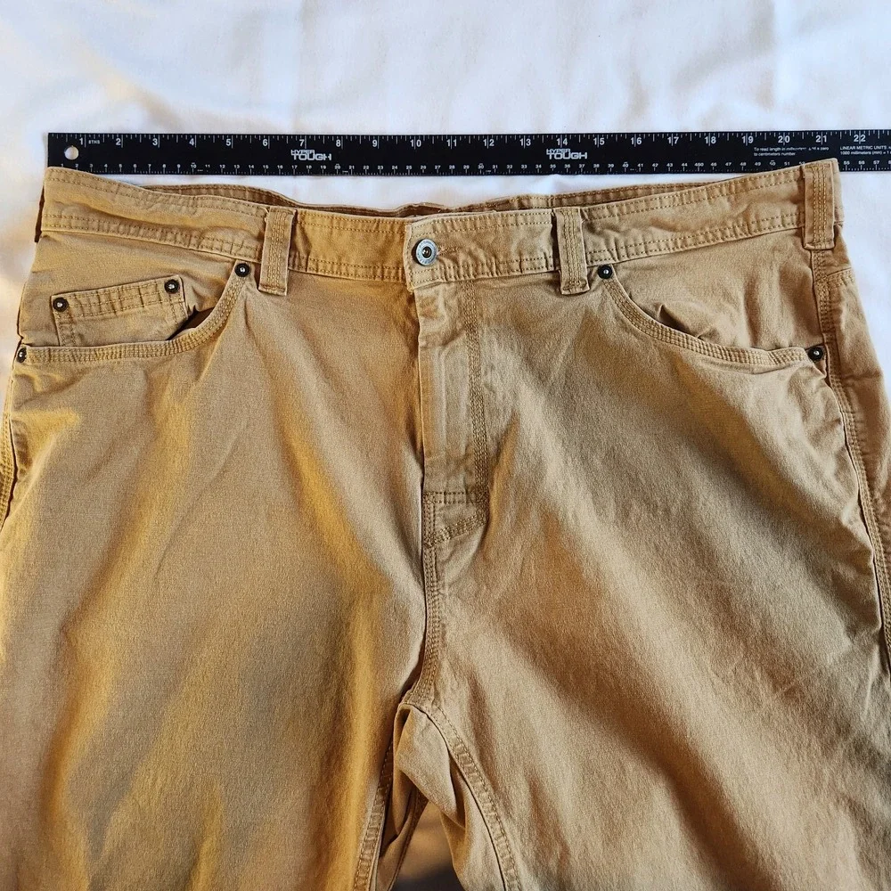 PrAna Breathe Organic‎ Cotton Chino Pants Mens 42x32 Beige Straight Carpender